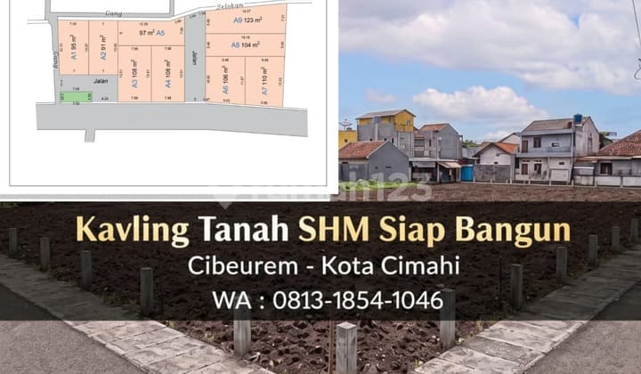 Land in Cimahi Cibeureum, Freehold Title (SHM), Ready to Build a House, Very Strategic