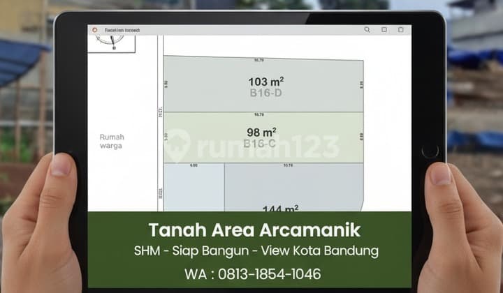 Tanah Arcamanik Posisi Hook View Kota Bandung SHM Ada PBG