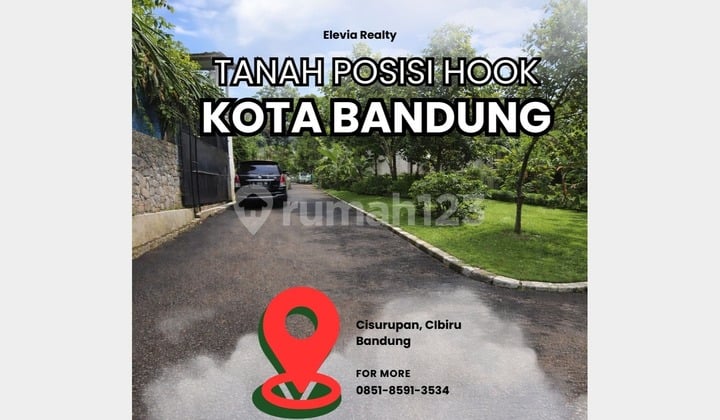 Tanah Posisi Hook Kota Bandung Eksklusif Hanya 2 Unit
