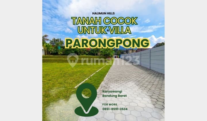 Dijual Tanah Parongpong Lokasi Sejuk Cocok untuk Villa