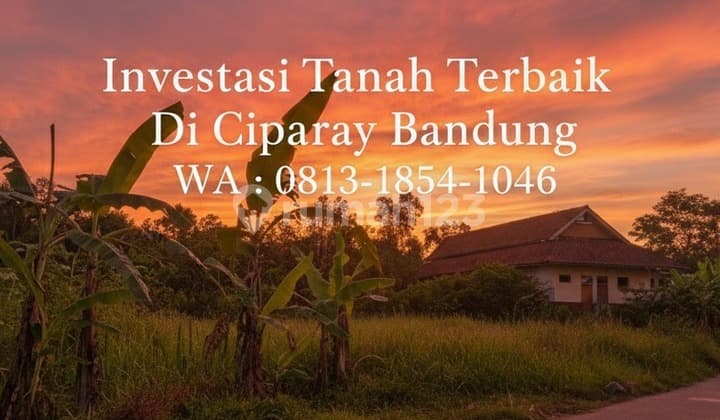 Land for Sale in Bandung Ciparay, 20 Minutes to Buah Batu, Suitable for Investment