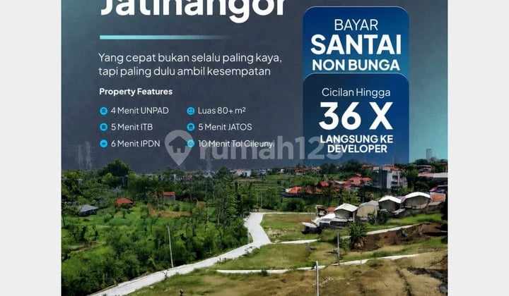 Ruko+ Land Jatinangor Freehold Ready to Build Near Unpad Campus