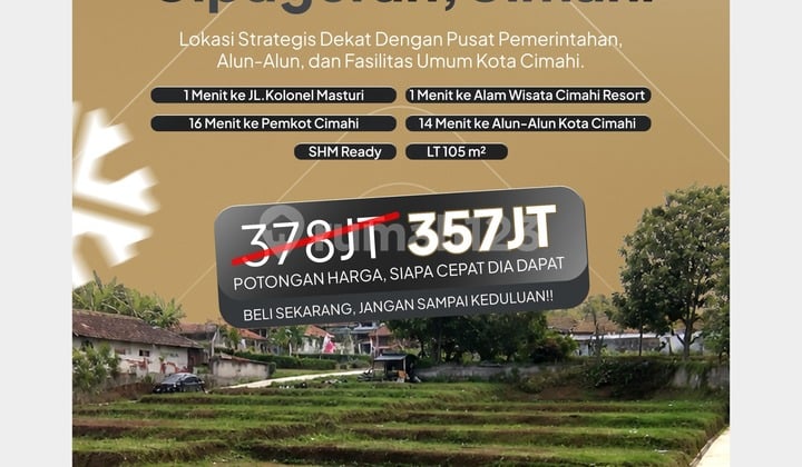 Cimahi Land Phase 2 Mutiara Kolmas SHM Ready to Build