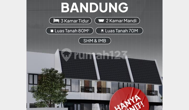 Rumah Baru Siap Huni 5 Menit Jalan A,H Nasution