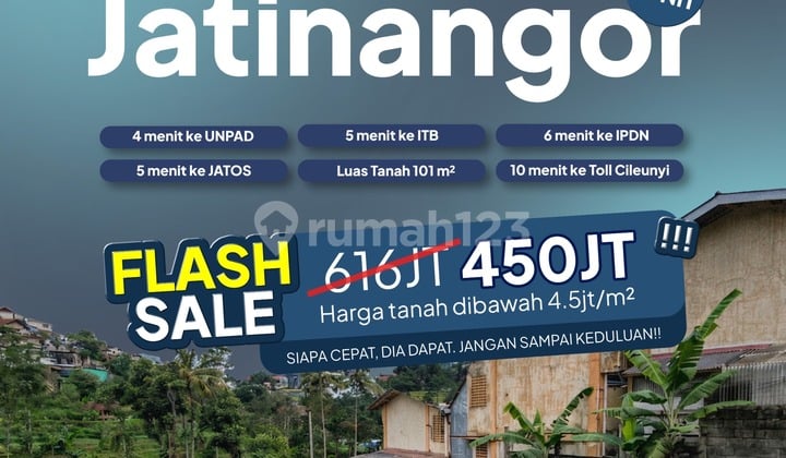 Flash Sale! Jatinangor Plots Near Unpad Only 450 Million