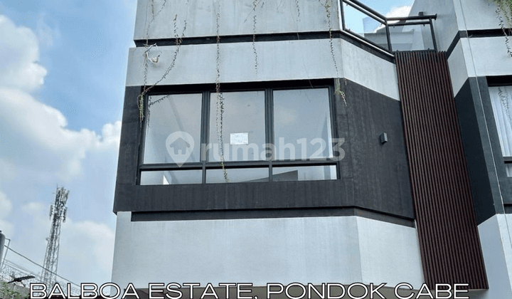 Rumah Modern 3 Lantai + Terrace, Balboa Estate Pondok Cabe - SHM