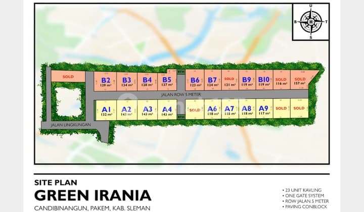 Tanah Murah Sleman 5 Menit Pasar Pakem, SHM Ready!