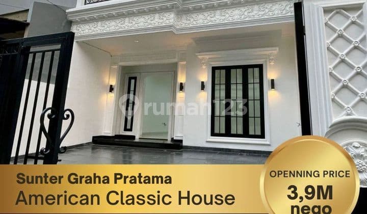 Di Jual Rumah Baru Sunter Agung Pratama Gaya American Classic