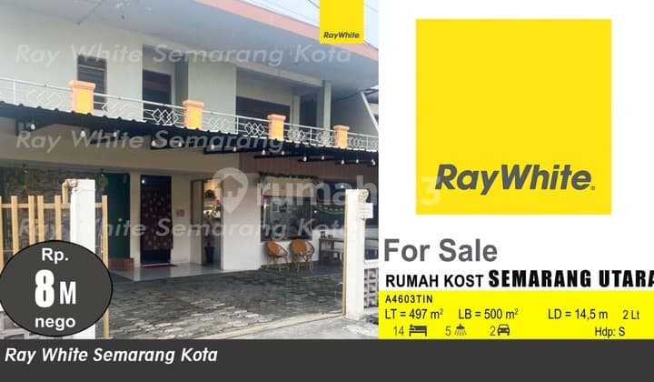 Rumah Kos Aktif dekat UDINUS di Semarang Utara (A4603)