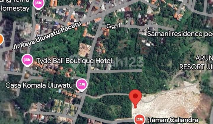 Pecatu Land Yellow Zone. Suitable for Resort.