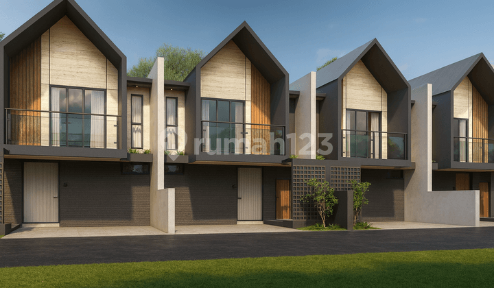 Dekat pasar Gentan Rumah Model Scandinavian 2 Lantai