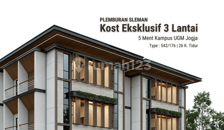 Exclusive Boarding House for Sale, 3 Floors, 26 Rooms, Jl Kaliurang KM 6, UGM Campus Area
