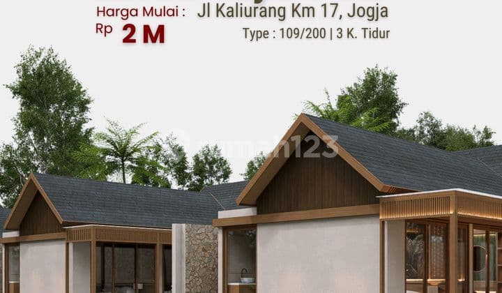 Dijual Villa 3 Kamar Mezanine Private Pool Dekat Kampus Uii Jogja