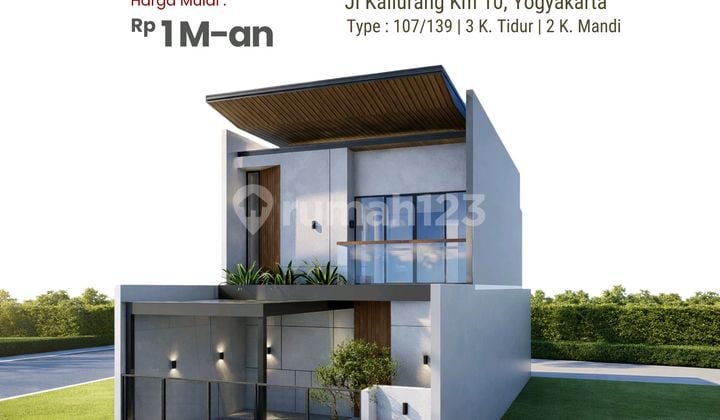 Rumah Pesan Bangun 5 Menit Jl Kaliurang KM 10 Jogja SHM 3 Kamar