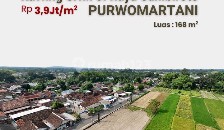 Tanah Dijual Sleman - SHM 169 M2 Jl Sambiroto Kalasan
