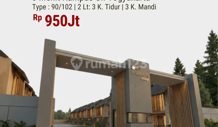 Rumah 2 Lantai Dijual Jl Kaliurang KM 14 Sleman