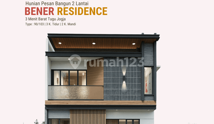 One Step from Tugu Jogja, 2-Storey Contemporary, 3 Bedrooms