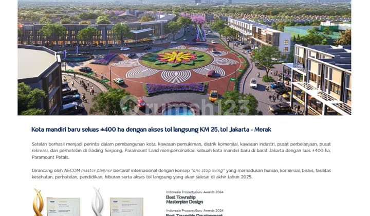 Terbaru Ruko Premium Free PPN di Petals Anchor Tenant Ternama, Aw & Kampung Kecil