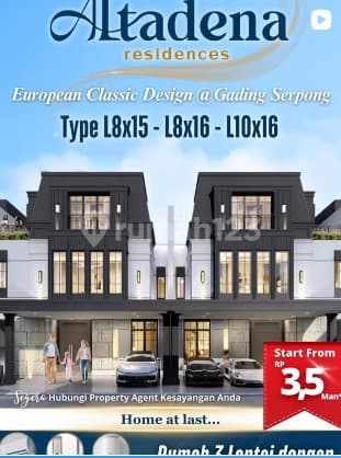 Premium Home Altadena 2 Lantai + Attic Investasi Bernilai Tinggi Gading Serpong By Paramount