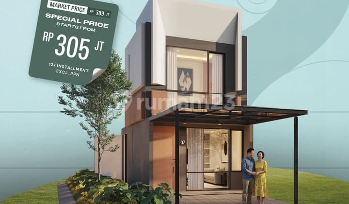 Start 300 Jutaan! Rumah 2 Lantai Modern Park Serpong Harga Termurah Se Tangerang