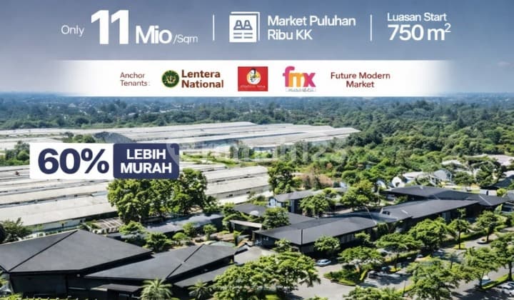 Premium By Summarecon Gading Serpong Large Size 750M² City Gate Plot Ready to Build!