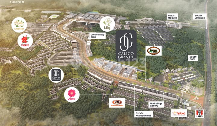 The Best Komersial Siap Segera Operasional Ruko Free PPN di Calico Grande Petals