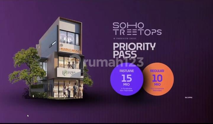 Soho Premium 3 Lantai Harga Terjangkau - Alfresco & Backyard Included!