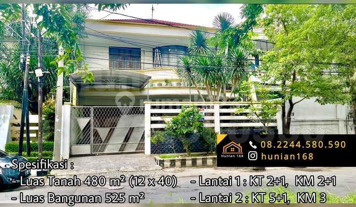 Rumah Mewah Jalan Raya Kembar Kertajaya Dharmahusada Indah Timur Galaxy Mall Surabaya