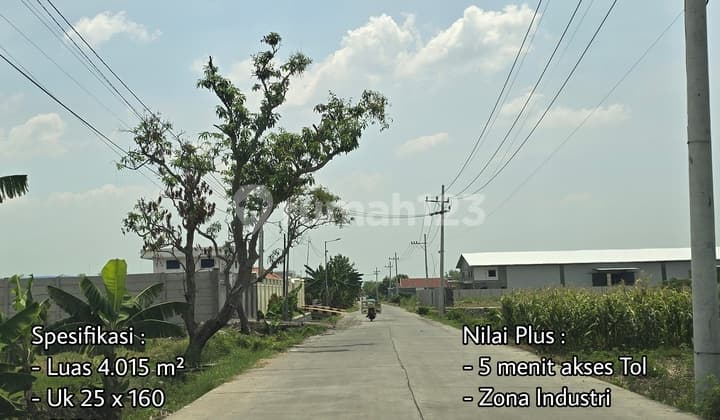 Jetis Gedeg Sawo Kemlagi Mojorejo Mojosari Mojokerto Large Industrial Land