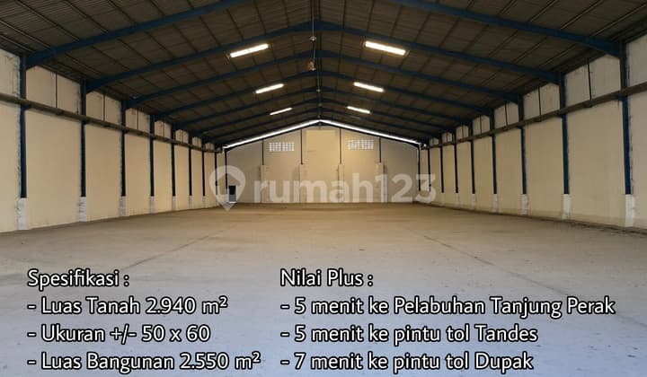 JUAL SEWA Gudang Raya Kalianak 5155xxxx Permai Perak Timur Kalimas Surabaya Utara