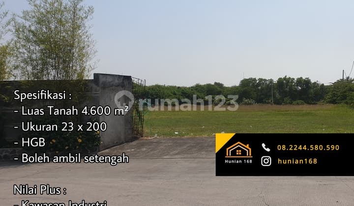 Tanah Gudang Industri Pergudangan Ritzgate Ritz Gate Muncul GIP Gedangan Industrial Park Waru Sidoarjo