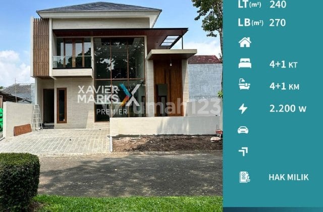 Rumah Desain Modern Sangat Nyaman di Araya Golf, Malang