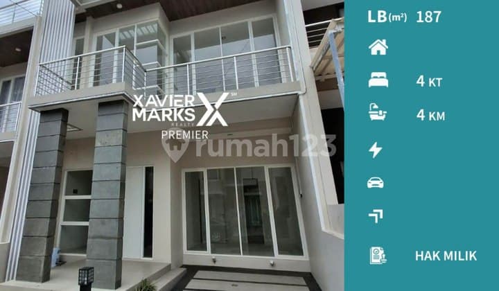Rumah Villa Siap Huni Desain Modern di Adikusuma, Batu