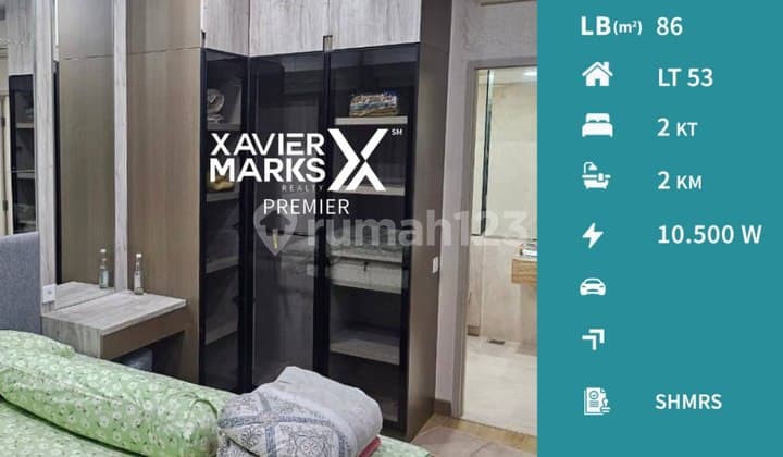 Unit Apartemen 2BR The Peak Residence, TP 5 Jalan Embong Malang Kota Surabaya