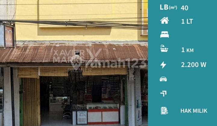 Ruko Terawat Siap Huni di Poros Jalan Thamrin Lawang Malang