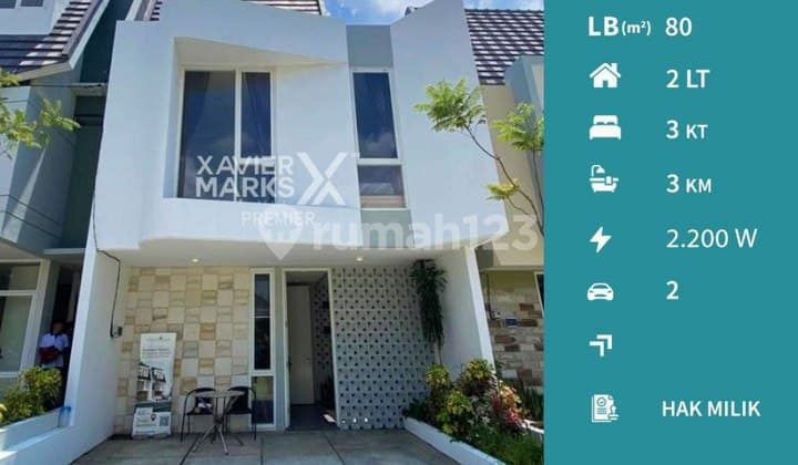 Rumah 2 Lantai Bangunan Baru di Tumenggung Suryo Malang