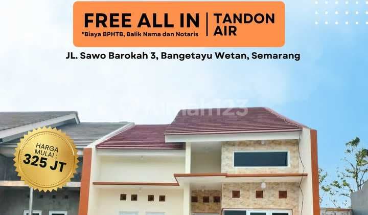 RUMAH SAWO BAROKAH PROMO CASH : FREE BIAYA ALL IN PLUS TANDON AIR
