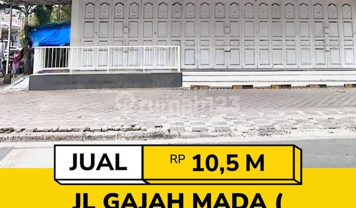 3-Unit Adjoined Ruko Hook - Available for Purchase Per Unit - Jl Gajah Mada Medan