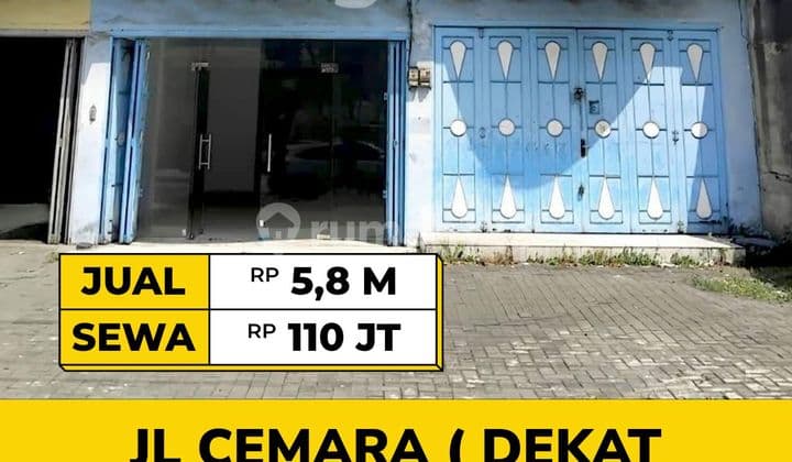 Ruko Gandeng Posisi Hook di Jl Cemara Dekat Brastagi Cemara