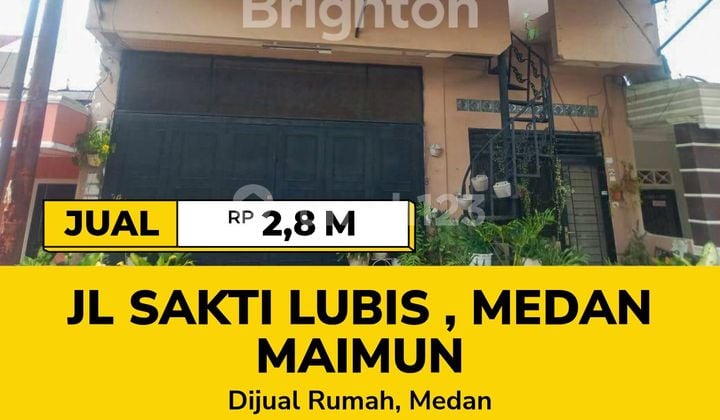 Rumah Serbaguna - Lebar 10 Meter - Inti Kota - Medan Maimun