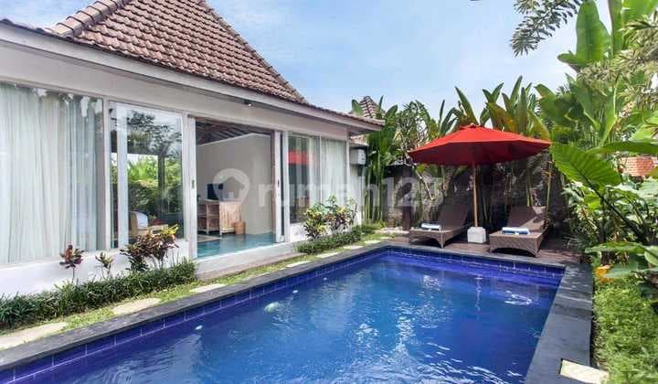 Villa Jual 9 Unit Furnished View Sawah Lahan 28,90 Are di Tegalalang