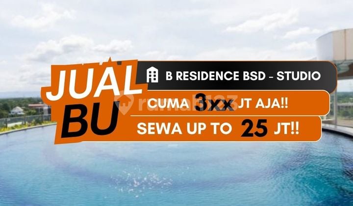 Jual Apartemen B Residence BSD Studio Unfurnished Dekat Prasmul