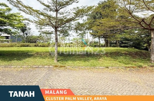 Tanah Kavling Hook di Cluster Palm Valley, The Araya Malang