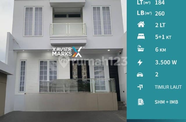 Rumah Mewah Semi Furnish Privat Pool Di Kawasan Elit Araya Malang