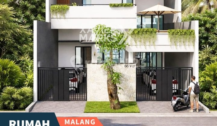 Rumah Proses Bangun Desain Modern Nyaman di Araya Golf Malang