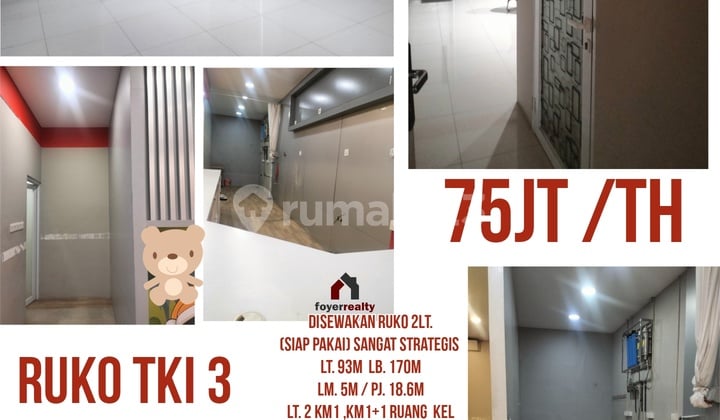 Jarang Ada Ruko Bagus Strategis Tki 3 Siap Pakai