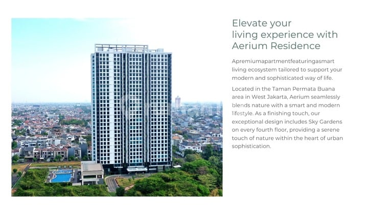 Apartemen Aerium Akses Strategis Jakarta Barat