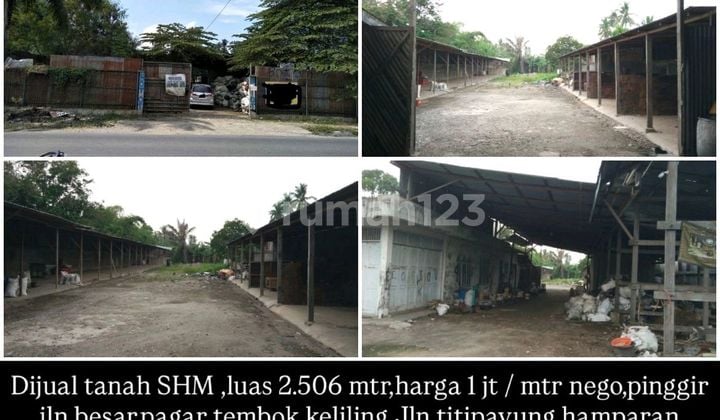 Land Beside Main Road Jl. Titipayung - Hamparan Perak