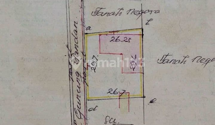 Dijual Tanah Jl. Gunung Pandan - Bukit Barisan - Krakatau