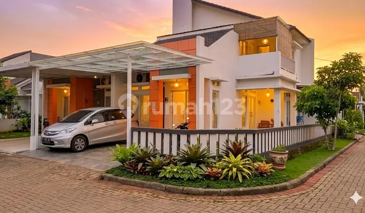 For Sale: Hook House Semi-Furnished - Gardens At Candi Sawangan, Depok. Hook position (facing West & South) - Better air circulation & lighting.